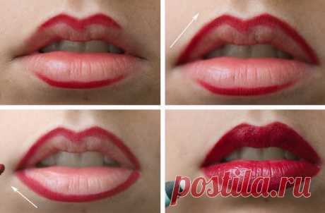 Все секреты, как правильно красить губы помадой — Пошаговые инструкции