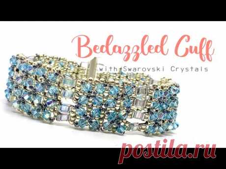 Bedazzled Cuff with Swarovski Crystals - Beading Tutorial
