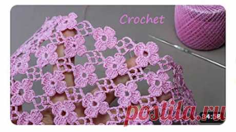 СУПЕР легкий УЗОР SUPER EASY Beautiful Flower Pattern Crochet KNİTTİNG PATTERNS
