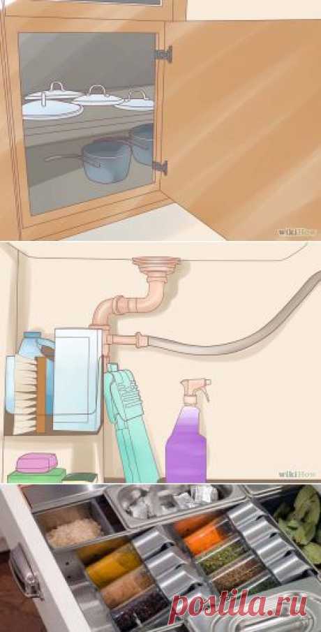 Как навести порядок в кухонных шкафах