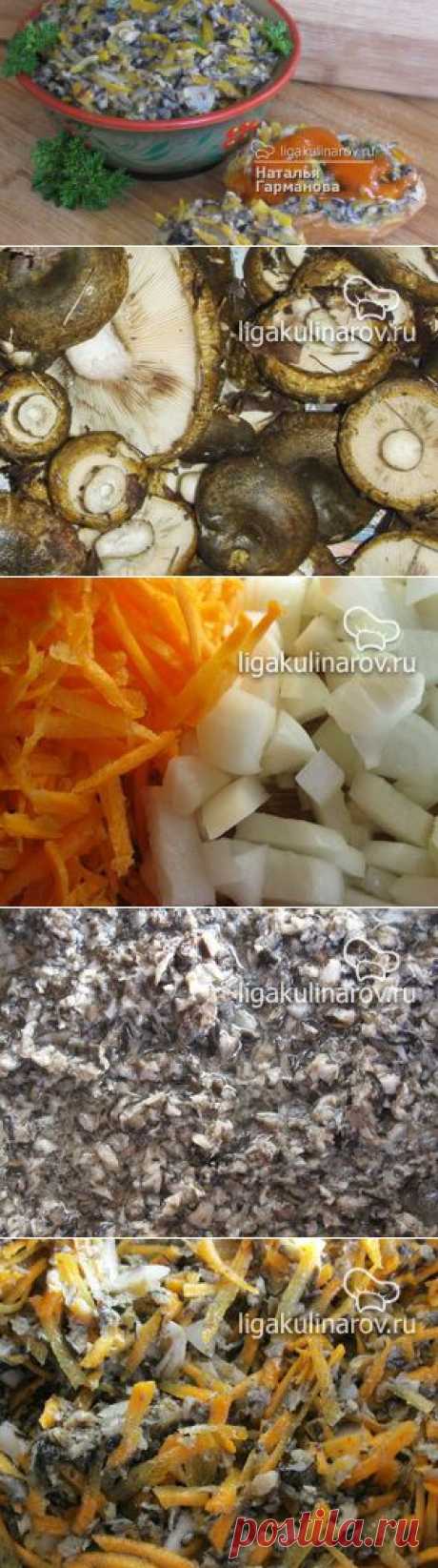 Икра грибная  пошаговый рецепт Постные блюда