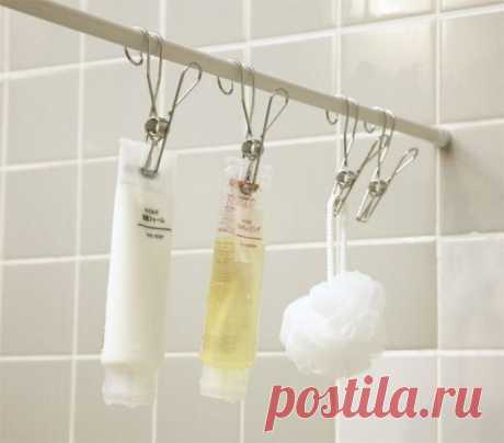 ​Как использовать кольца от штор в ванной и карнизы нестандартно — Полезные советы