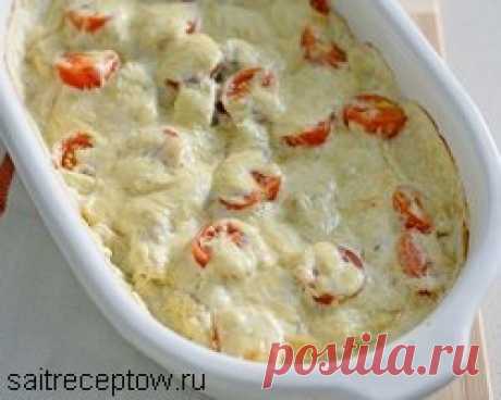 Рыба с сыром и помидорами - просто, но вкусно и полезно.