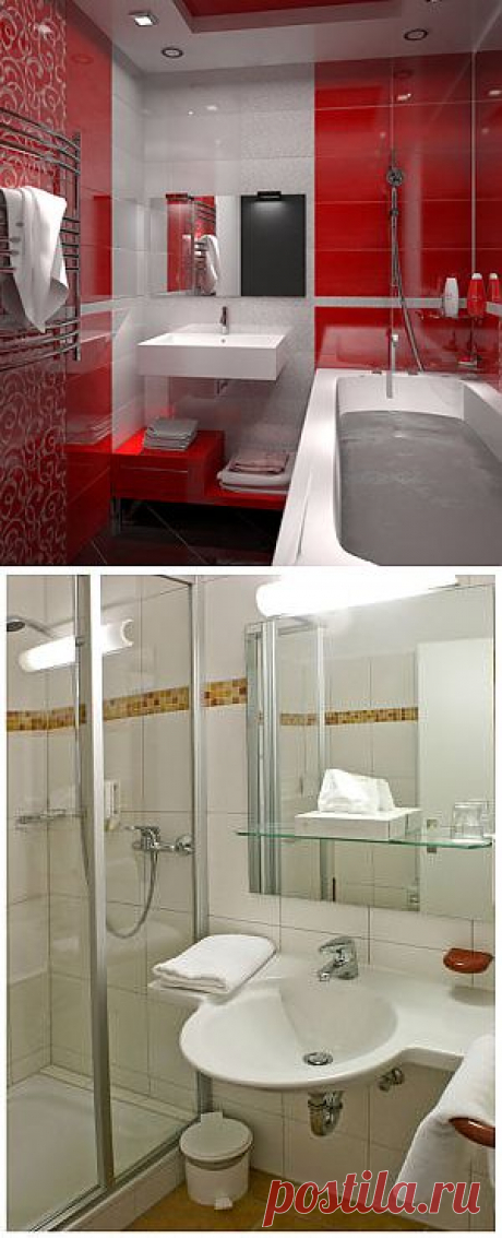 (+1) тема - Современный дизайн ванной комнаты в &quot;хрущевке&quot; | Интерьер и Дизайн