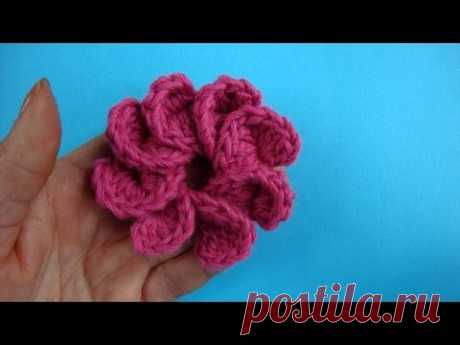 Crochet flower pattern вязаные цветы вязание крючком   65 урок