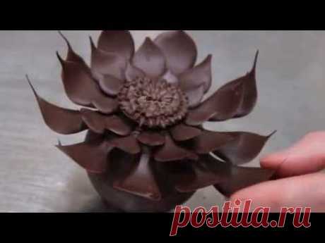 How to make chocolate flower