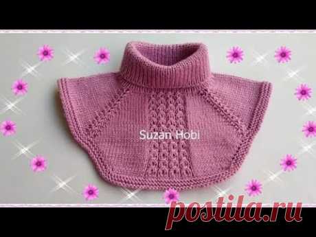 Dikişsiz Boyunluk Modelim ,Kendi Tasarımım / Манишка/knitted neck collar