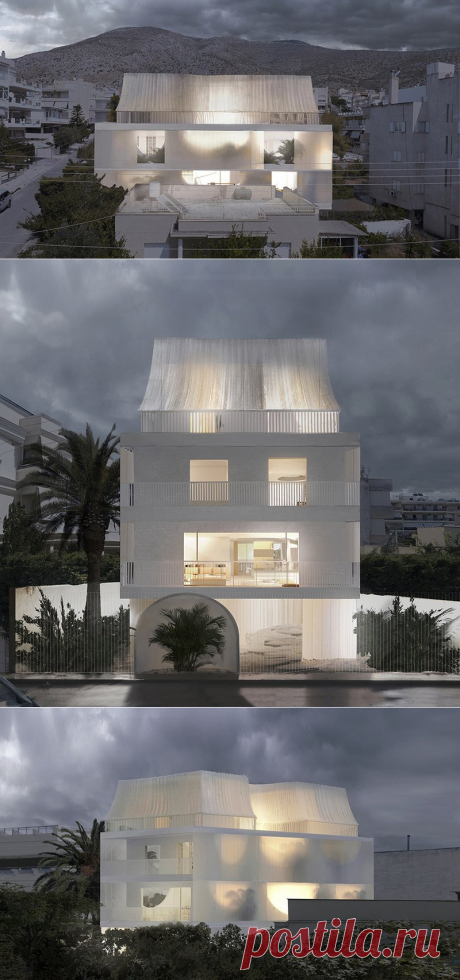 Архитектурная студия 314 превратила традиционную греческую квартиру в дом с парижской крышей