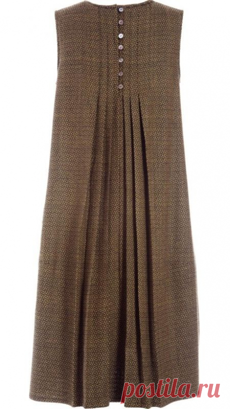 Sleeveless round neckline dress in olive…