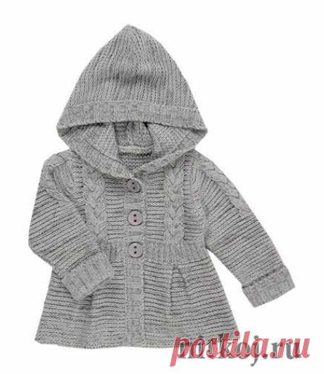 Пальто спицами для девочки » Ниткой - вязаные вещи для вашего дома, вязание крючком, вязание спицами, схемы вязания