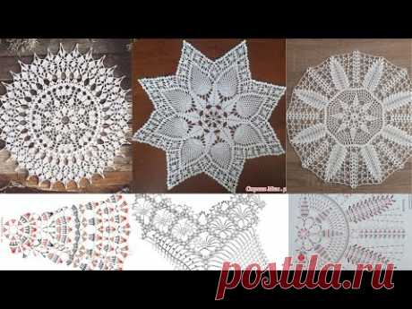 Top class  hand knitted crochet doily designs with graphics