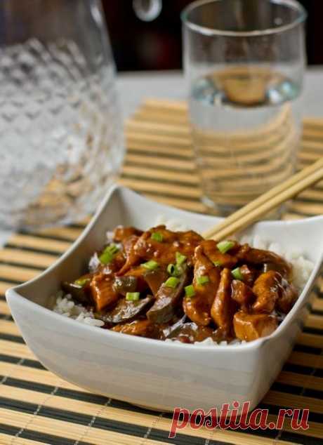 Курица с баклажанами по-китайски - Пошаговый рецепт с фото | Вторые блюда | Вкусный блог - рецепты под настроение