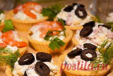 Тарталетки - Рецепты тарталеток с сыром, грибами, икрой, салатами