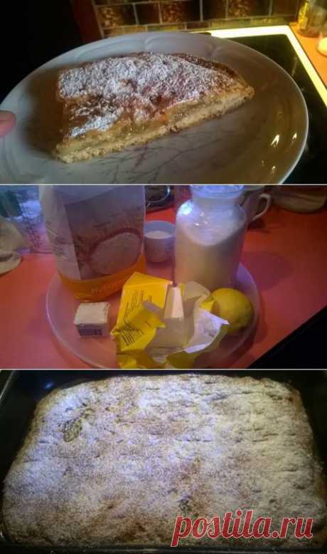 освежающий лимонный пирог (дрожжевое тесто) | 4vkusa.ru