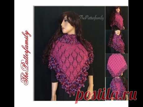 How to Crochet a Triangle Shawl Pattern #26│by ThePatterfamily