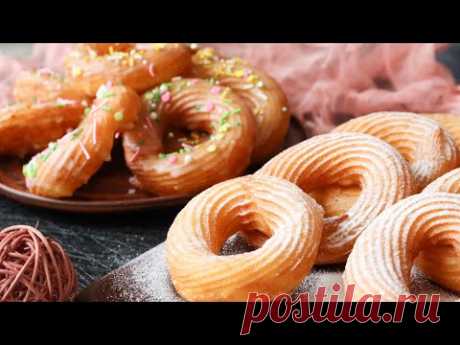 ПОНЧИКИ КОТОРЫЕ ТАЮТ во РТУ🍩 ФРАНЦУЗСКИЕ КРУЛЛЕРЫ🍩 French cruller recipe