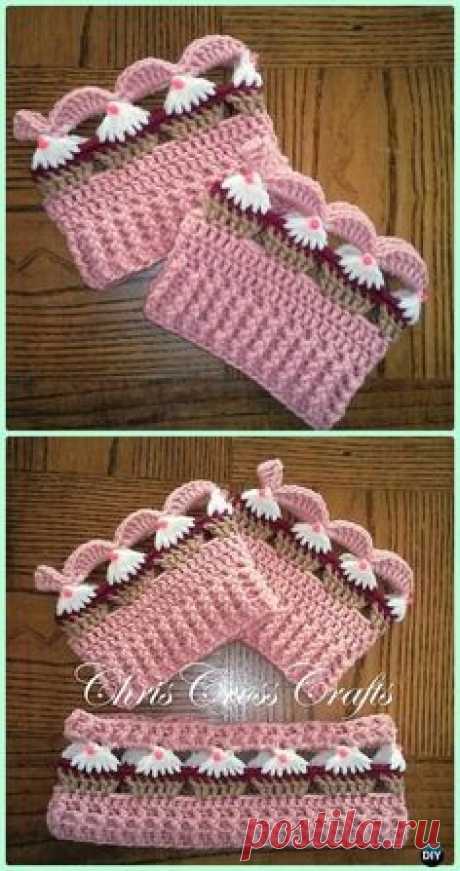 Crochet Cupcake Boot Cuff Pattern - Crochet Cupcake Stitch Free Pattern [Video]