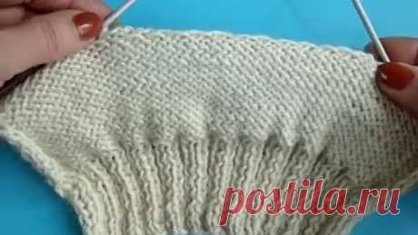 Как вязать носки Упрощённый метод How to knit socks