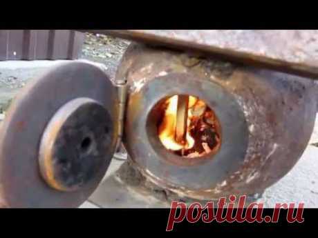 Реактивная печь ракета из пропанового баллона rocket stove