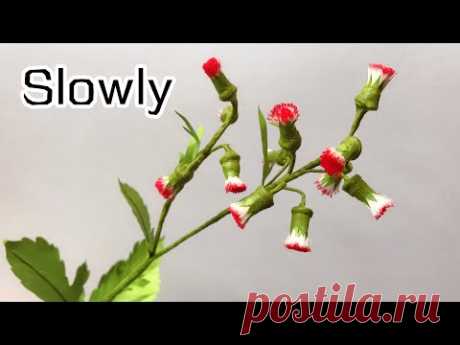 ABC TV | Как сделать цветок Crassocephalum Crepidioides (медленно) - Учебное пособие по ремеслу