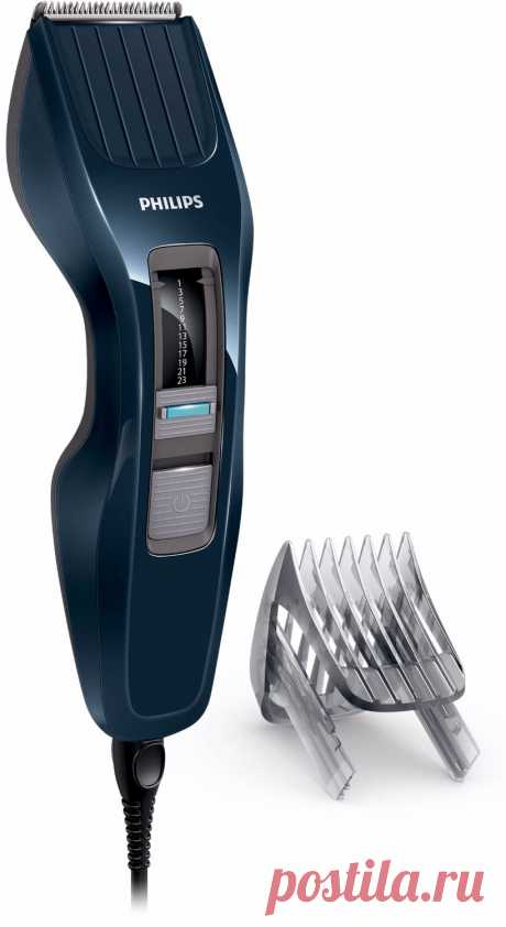 Всего за 1035 рублей! Philips Hairclipper series 3000 Машинка для стрижки волос с технологией DualCut Лезвия из нержавеющей стали 13 установок длины Питание от сети HC3400/15 купить в магазине Philips Russia Official на AliExpress