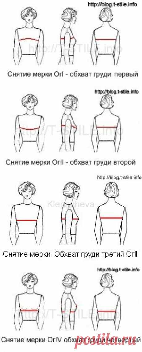 Блог &quot;О шитье…&quot; » Снимаем мерки. Обхват груди