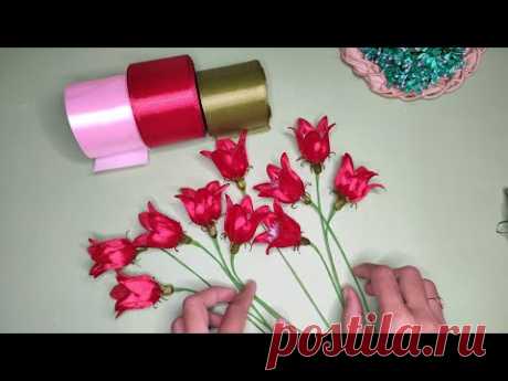 DIY| cara membuat buket bunga lonceng |Bel flower Bouquet #satinribbonflowers
