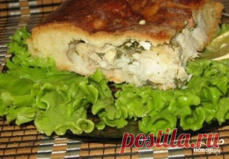 Рыбный пирог из дрожжевого теста - пошаговый рецепт с фото на Повар.ру