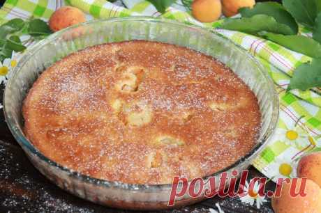 Заливной пирог с абрикосами: рецепт с фото пошагово
