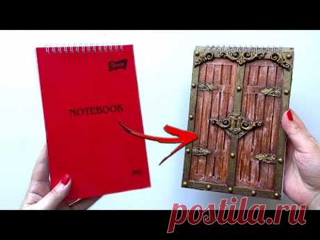 DIY Notepad Decor Idea | Notebook Cover | Notepad with a door