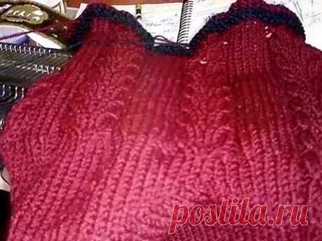 knitting.Гетры связанные на вязальной машине(2)