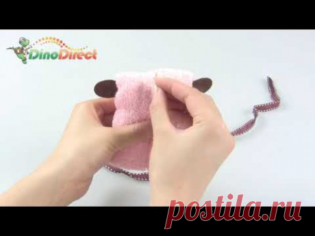 Puppy Dog Towel Wedding Party Favor Baby Shower - dinodirect - YouTube