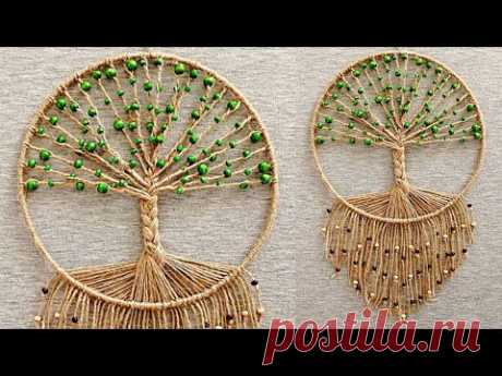 DIY Atrapasueños &quot;ARBOL DE LA VIDA&quot;( paso a paso) | DIY Dreamcatcher &quot;TREE OF LIFE&quot;