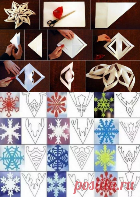 Как сделать снежинку из бумаги своими руками легко и красиво