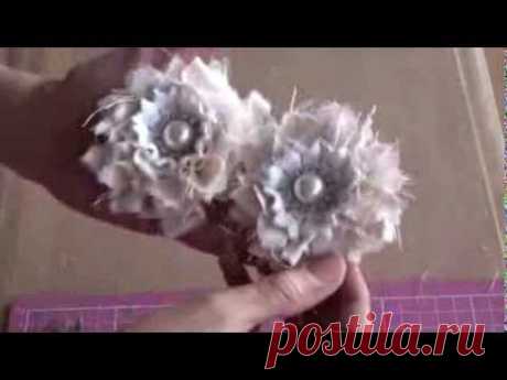 Yummy Shabbychic flower tutorial.