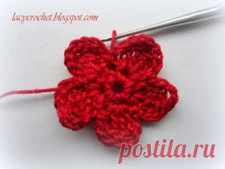 Lacy Crochet: Crochet Thread Flower, Photo Tutorial