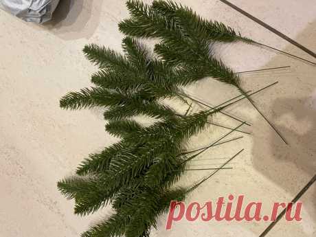Искусственные сосновые ветки для украшения рождественской елки, 1 упаковка | Дом и сад | АлиЭкспресс