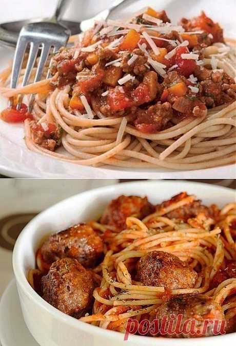 Спагетти с фаршем - 5 рецептов с фото.