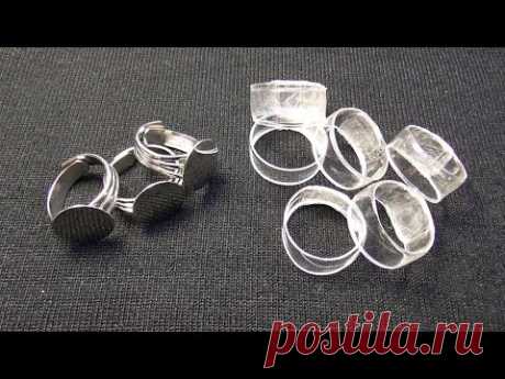 DIY Основа для кольца из пластиковой бутылки. Мастер класс \ Basis for rings from plastic bottle - YouTube