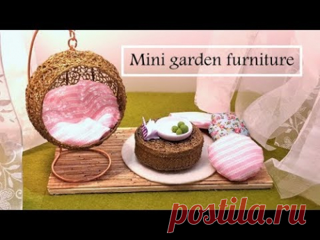 Miniature Garden Furniture- Swing chair- 3D Pen