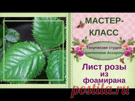 Листья ✿розы✿ из фоамирана. Пошаговый мастер-класс, как сделать листья ✿розы✿ из фоамирана