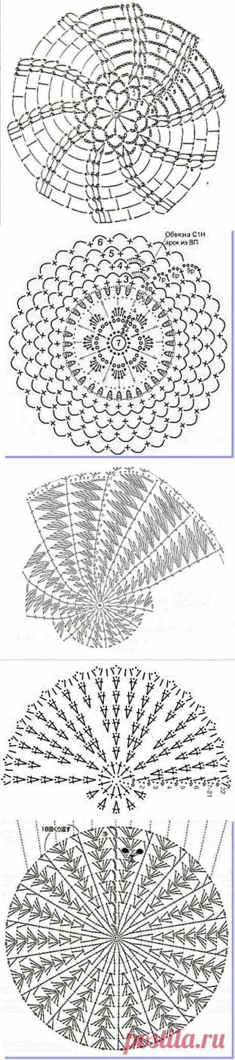 Вязание: варианты донышка шапочек