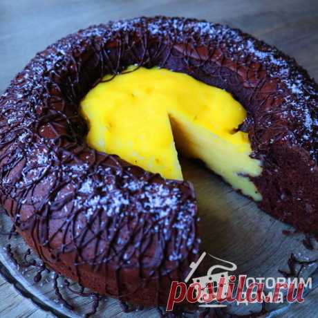 Пирог-торт "Вулкан" - пошаговый рецепт с фото на Готовим дома