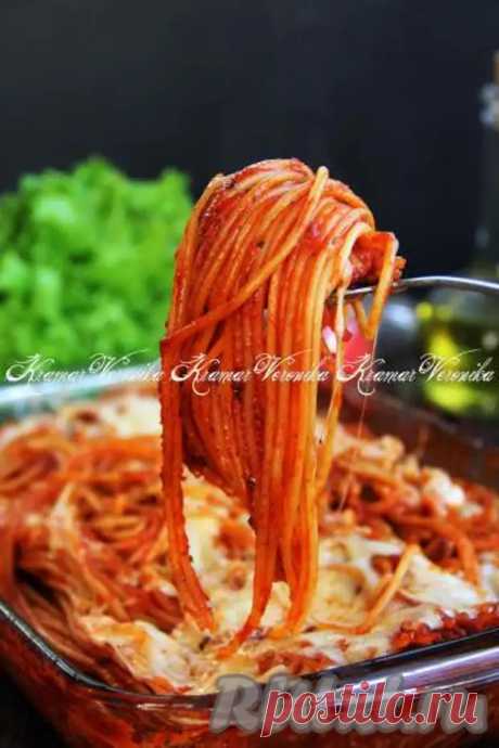 Спагетти в томатном соусе с сыром в духовке - Дачно-огородные радости - 5 июня - 43166752389 - Медиаплатформа МирТесен