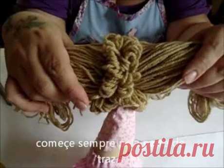 Artesanato Fofo: Como fazer cabelo para boneca de pano