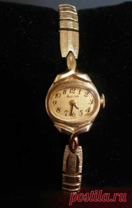 Vintage Womens Bulova N7 Watch Hand Wind 10K Rolled Gold Plate Case StretchBand | eBay