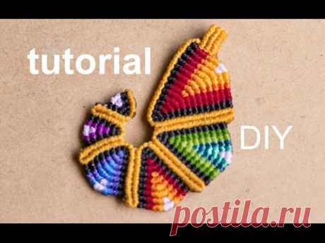 tutorial colgante macramé arcoiriz | pendant rainbow macramé - YouTube