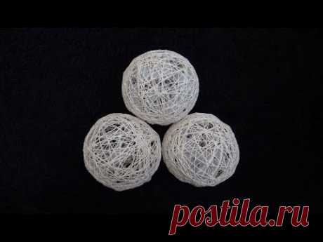 DIY: Thread / Yarn Decorative Balls / Orbs