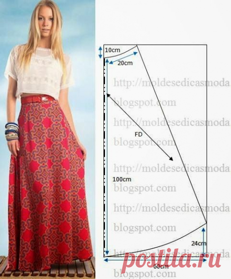 Найдено на сайте moldesedicasmoda.blogspot.com.