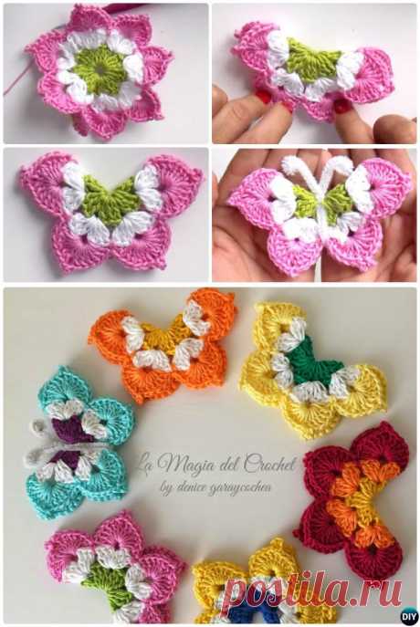 18 Crochet Butterfly Free Patterns